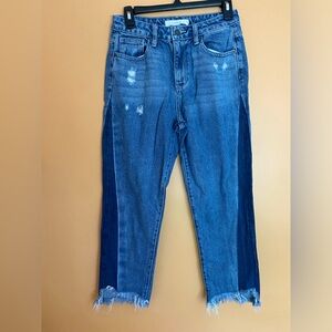 HIDDEN Two Tone Straight Leg Jeans 27